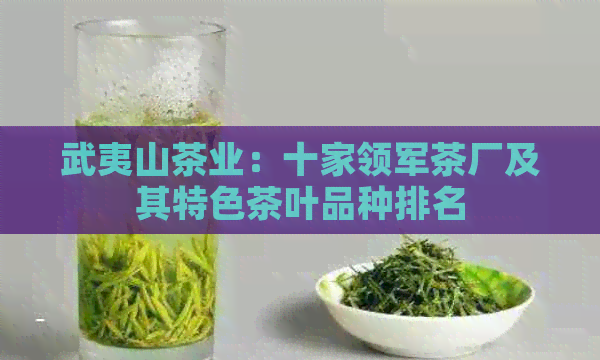 开云官网武夷山茶业：十家领军茶厂及其特色茶叶品种排名(图1)